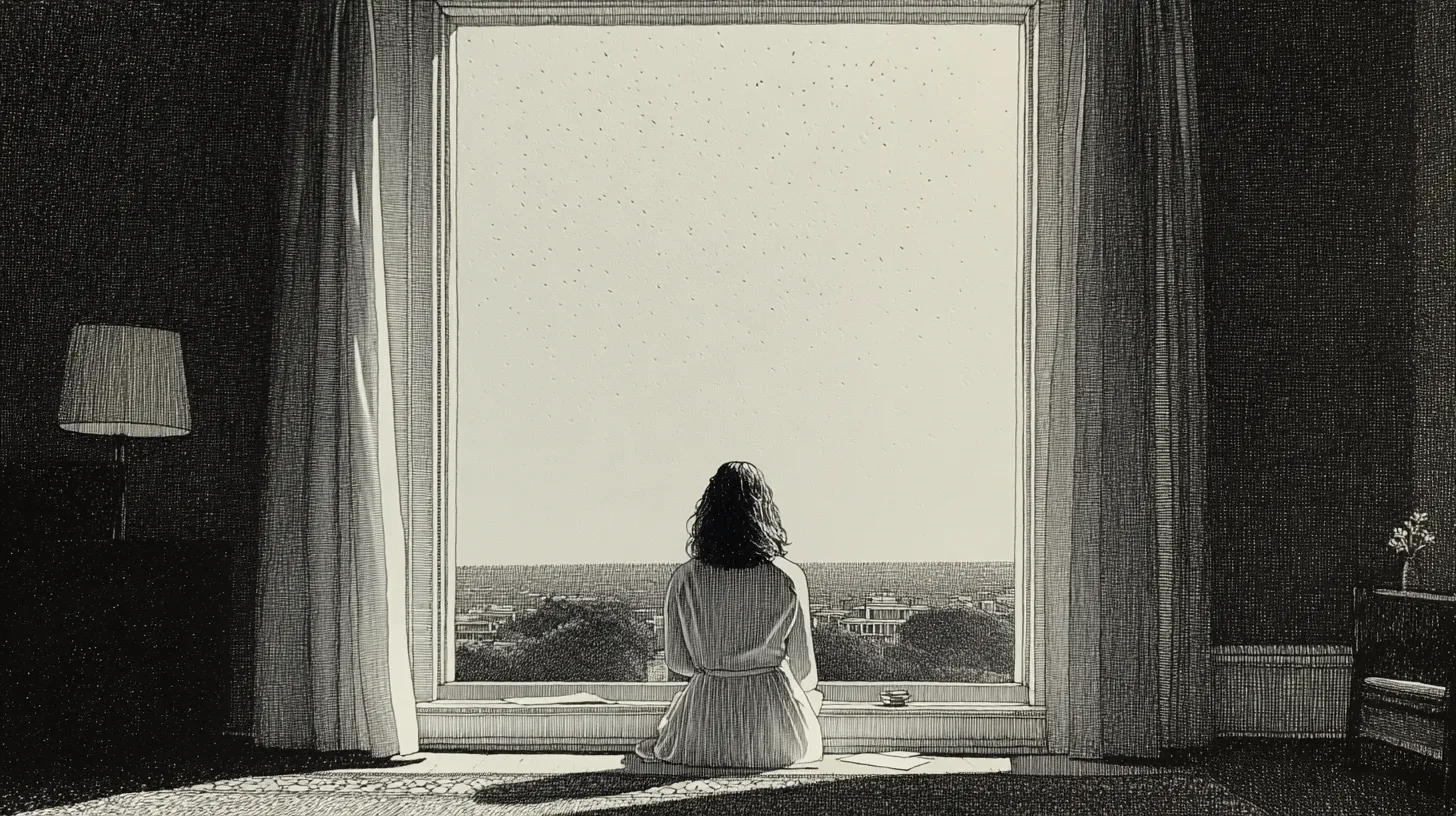 A quiet room at sunrise — someone looking out toward a new horizon